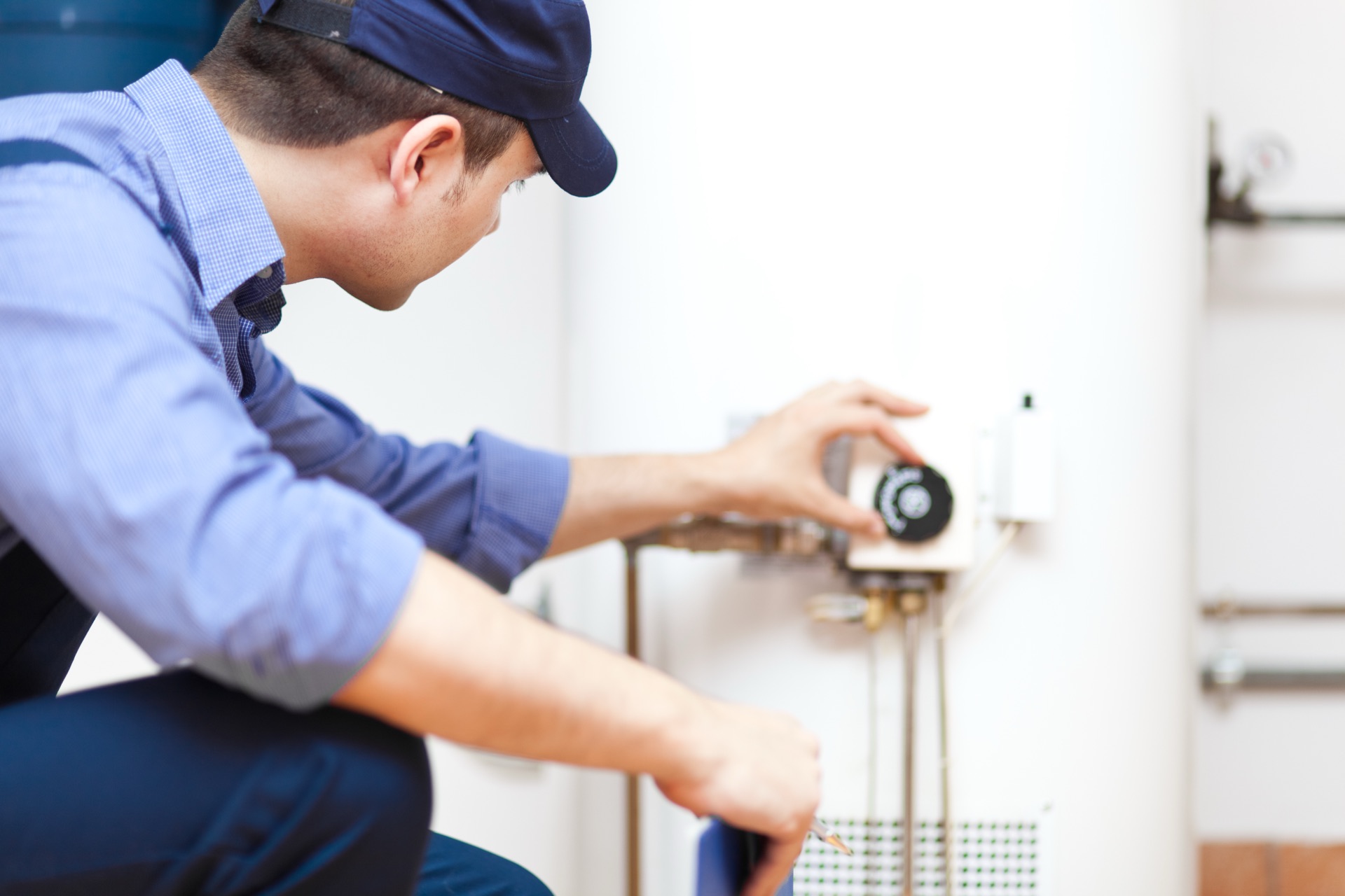 Sediment buildup damaging a residential water heater